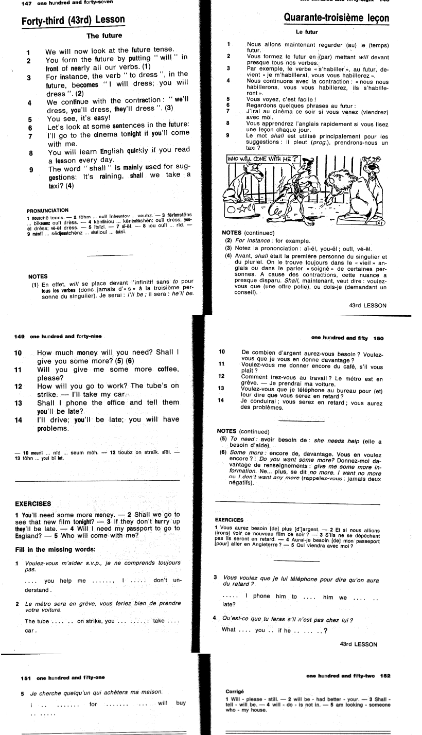 Forty third Lesson